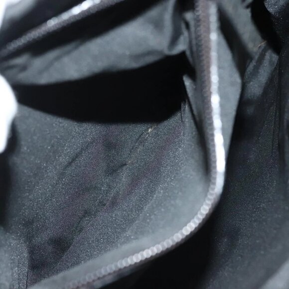 GUCCI GG Canvas Bamboo Hand Bag Nylon Black Silver Auth - Picture 13 of 16